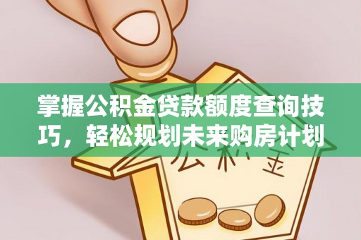 龙沙掌握公积金贷款额度查询技巧，轻松规划未来购房计划