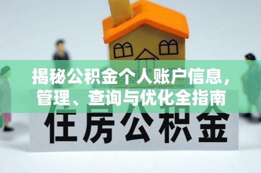 龙沙揭秘公积金个人账户信息，管理、查询与优化全指南
