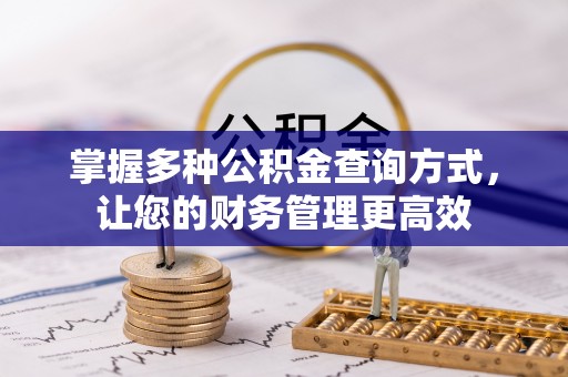 龙沙掌握多种公积金查询方式，让您的财务管理更高效