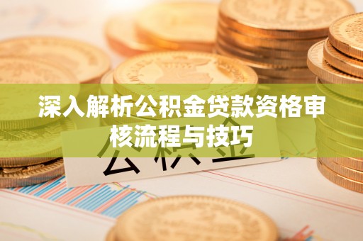 龙沙深入解析公积金贷款资格审核流程与技巧