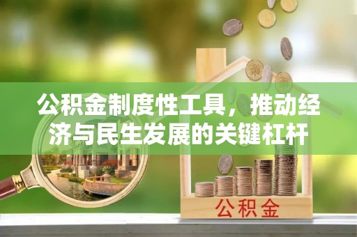 龙沙公积金制度性工具，推动经济与民生发展的关键杠杆