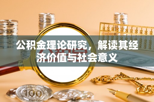 龙沙公积金理论研究，解读其经济价值与社会意义