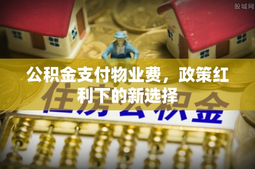 龙沙公积金支付物业费，政策红利下的新选择