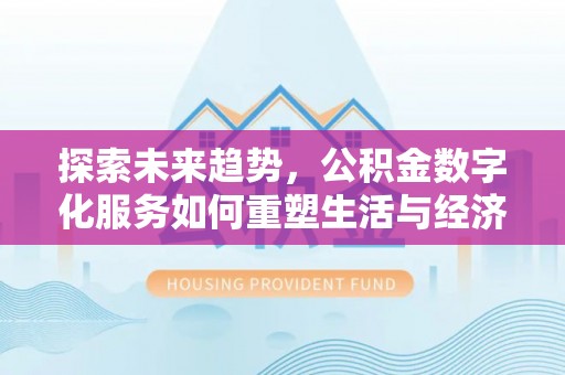 龙沙探索未来趋势，公积金数字化服务如何重塑生活与经济