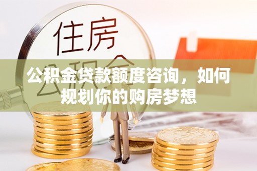 龙沙公积金贷款额度咨询，如何规划你的购房梦想