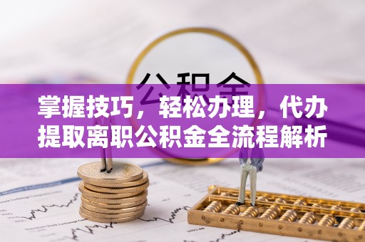 龙沙掌握技巧，轻松办理，代办提取离职公积金全流程解析