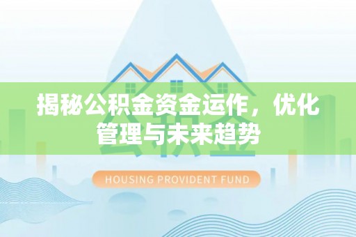 龙沙揭秘公积金资金运作，优化管理与未来趋势