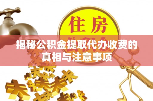 龙沙揭秘公积金提取代办收费的真相与注意事项