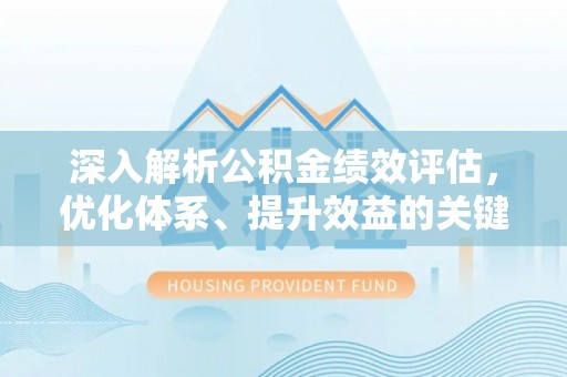 龙沙深入解析公积金绩效评估，优化体系、提升效益的关键路径