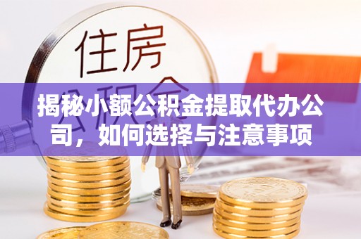 龙沙揭秘小额公积金提取代办公司，如何选择与注意事项