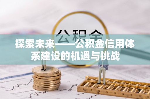 龙沙探索未来——公积金信用体系建设的机遇与挑战