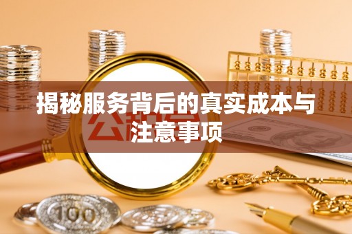 龙沙揭秘服务背后的真实成本与注意事项