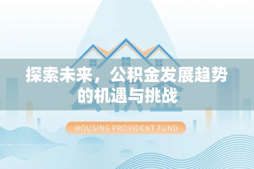 龙沙探索未来，公积金发展趋势的机遇与挑战