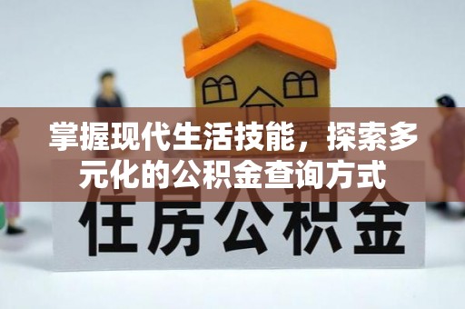 龙沙掌握现代生活技能，探索多元化的公积金查询方式